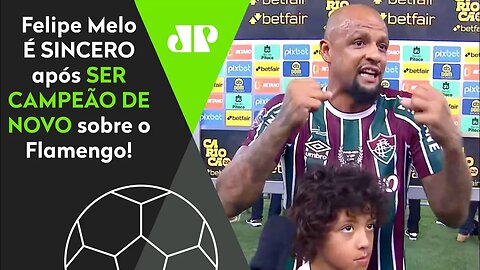 "NÃO TEM RIVALIDADE com o Flamengo porque..." OLHA o que Felipe Melo FALOU após TÍTULO do Fluminense