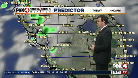 Forecast: A change in our weather pattern today with morning coastal showers expected