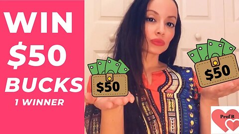 December Giveaway 2019: $50 Bucks to my Subscribers