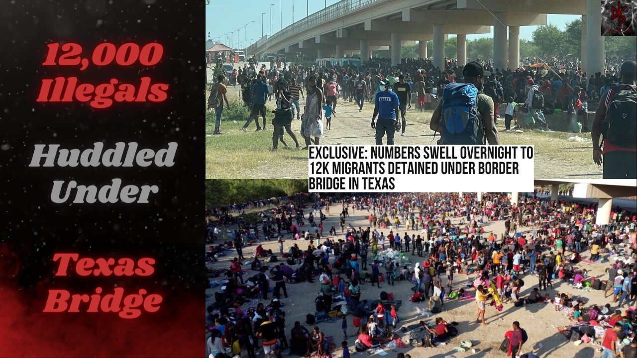 Over 12,000 Illegal Aliens Huddled Under Texas Bridge, Biden Hasn't Sent Back a SINGLE ONE!