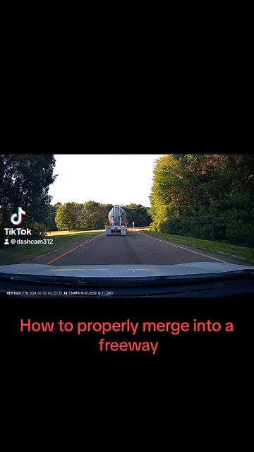 How to merge in a freeway
