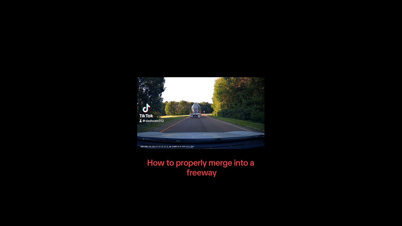 How to merge in a freeway