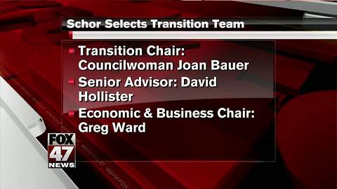 Mayor-Elect Schor announces transition team