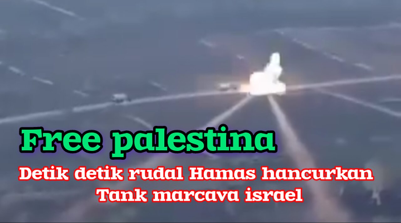 Detik detik rudal Hamas hancurkan tank marcava israel