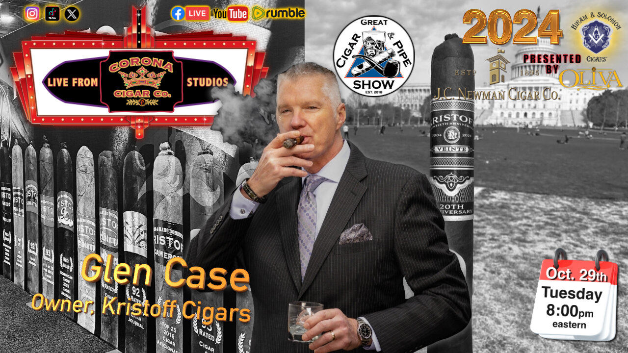 Join the crew as we welcome our good friend Glen Case, Owner of Kristoff Cigars.