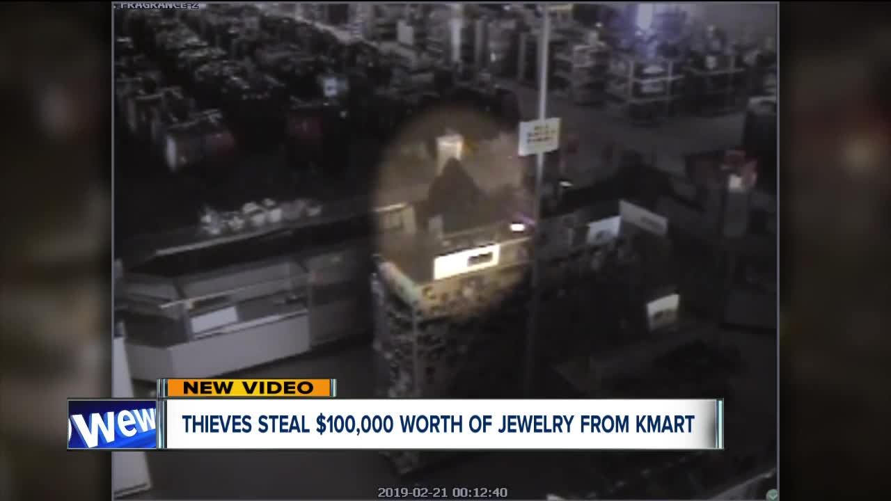 Thieves steal $100,000 worth of jewelry at Kmart