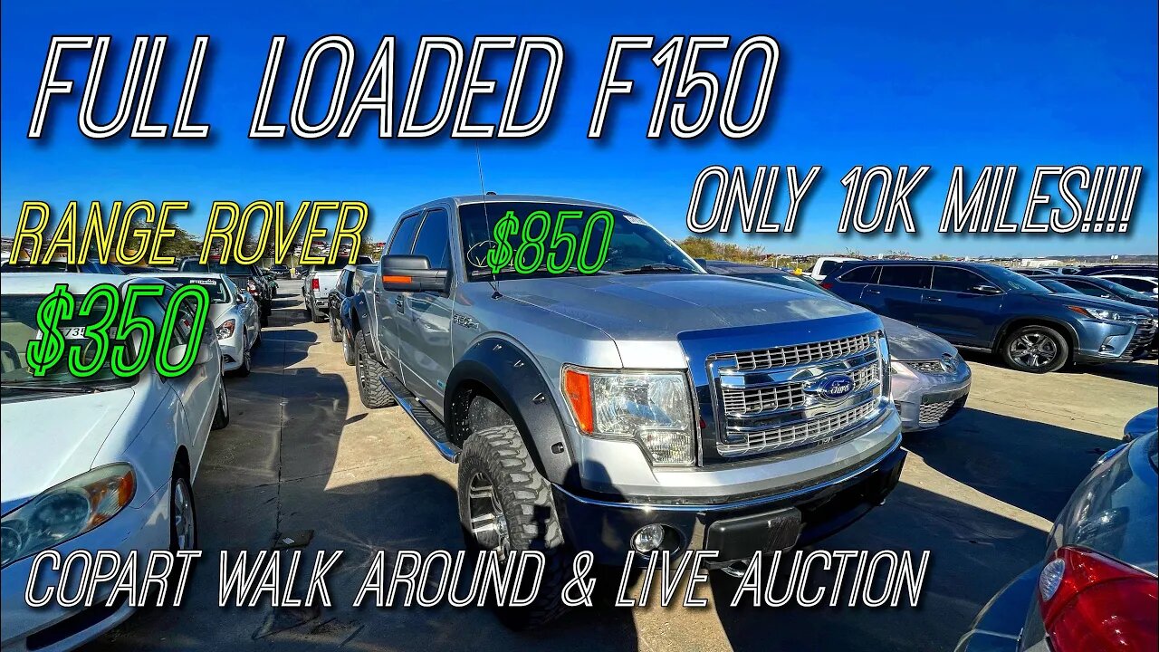 Copart Walk Around And Live Auction CHEAP NEW F150 and WE WIN IN DALLAS