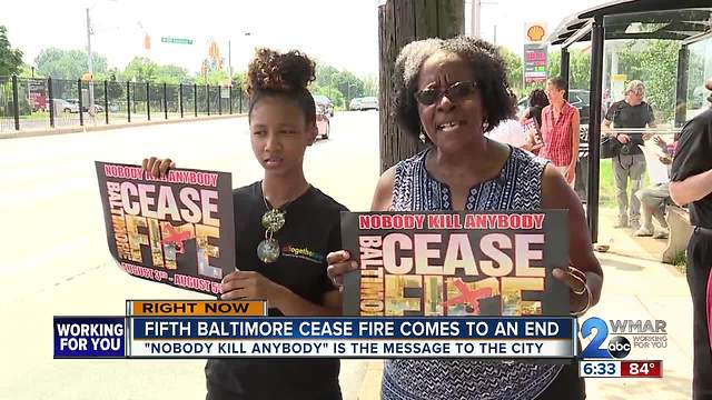 Fifth Baltimore Cease Fire Comes To End