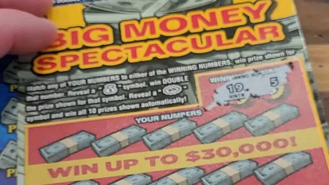 Scratching $20 Kentucky Lottery Tickets from the Grocery Store