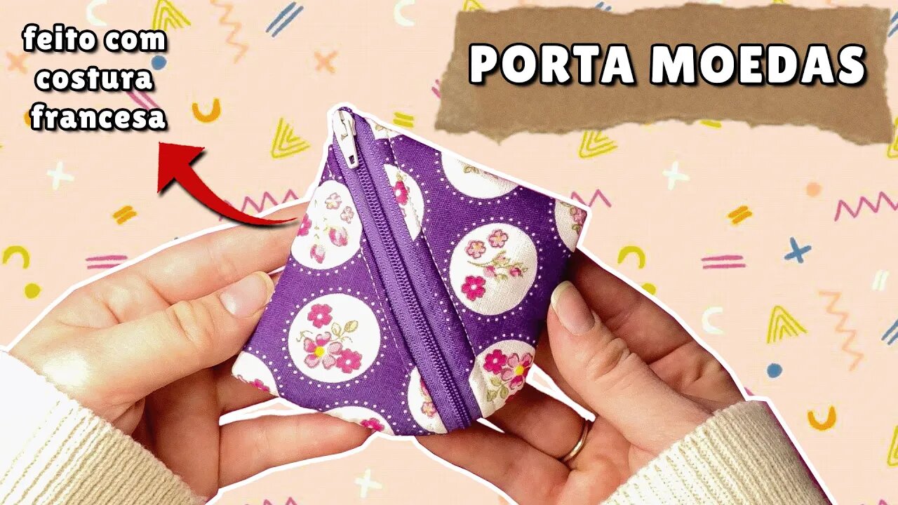 PORTA MOEDAS FÁCIL para INICIANTES / Porta moedas - Passo a passo