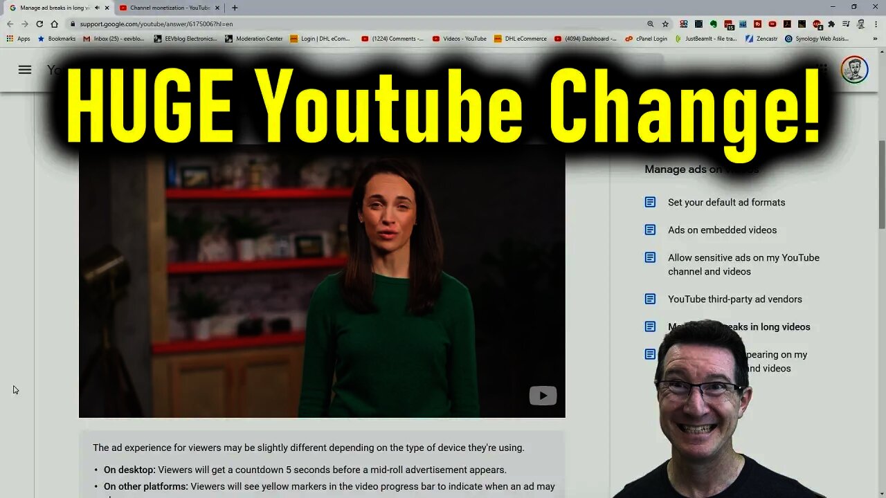 eevBLAB #76 - HUGE Youtube Ad Changes will impact YOU!