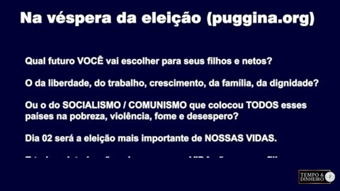 Mensagem do T&D para ajudar na reflexão qual o melhor voto para definir o futuro do nosso País