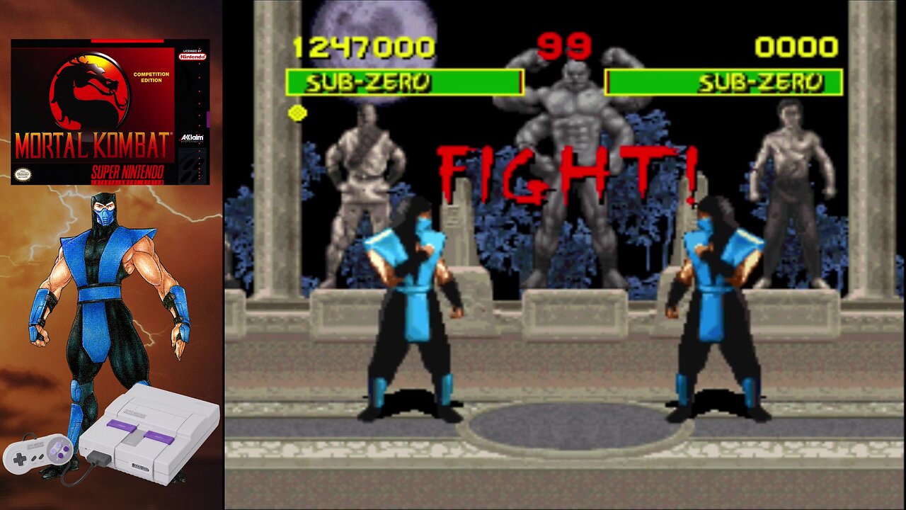 Mortal Kombat (Super Nintendo) - Sub-Zero Finishing move glitch