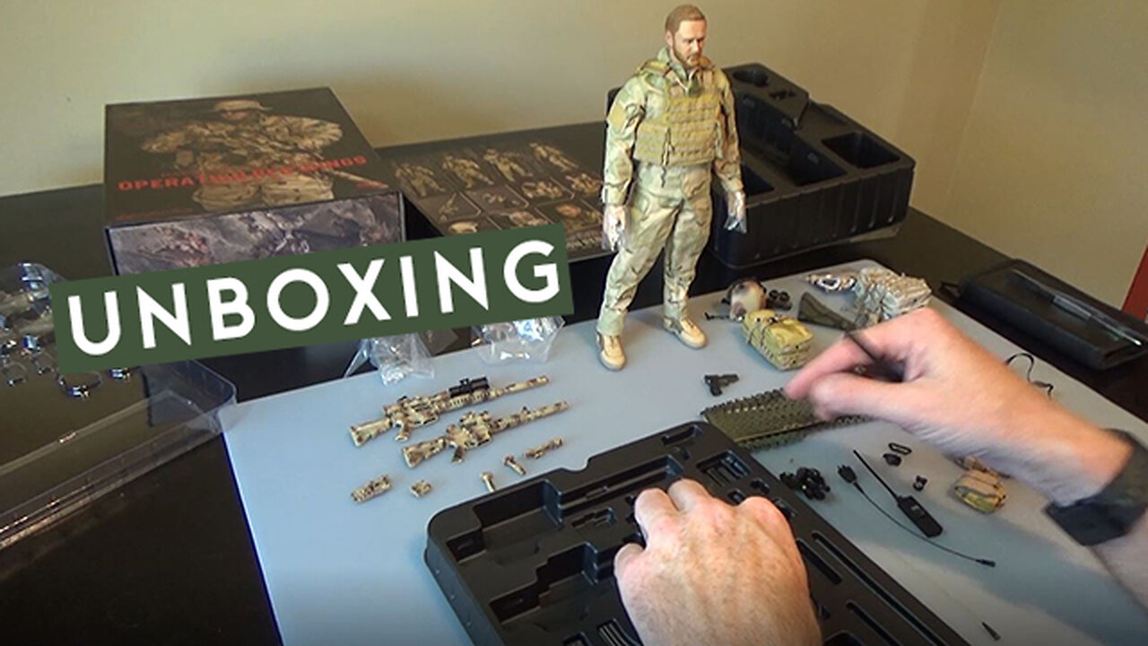 Unboxing the 1/6 scale DAM Toys Navy Seal Operation Red Wings Sniper action figure