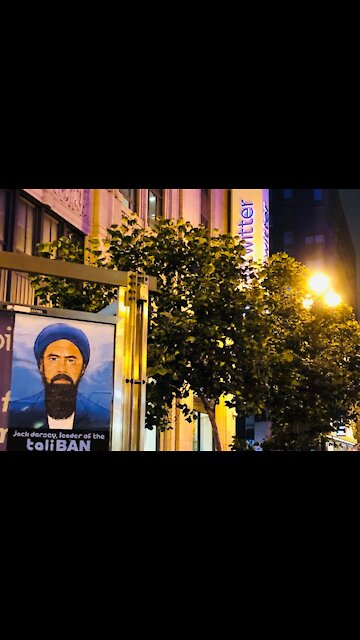 TaliBAN Jack Dorsey's Street Art Next To Headquarter's