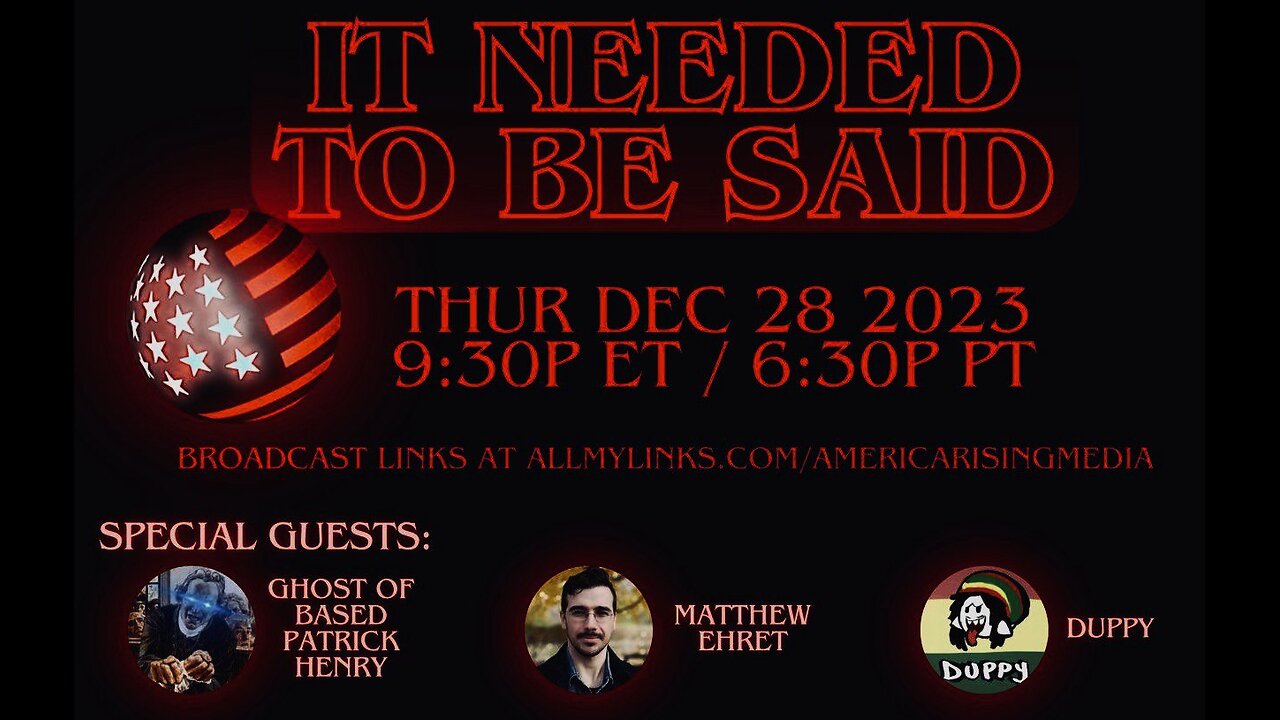 INTBS Episode 94 w/Matthew Ehret, Ghost of Base Patrick Henry & Duppy