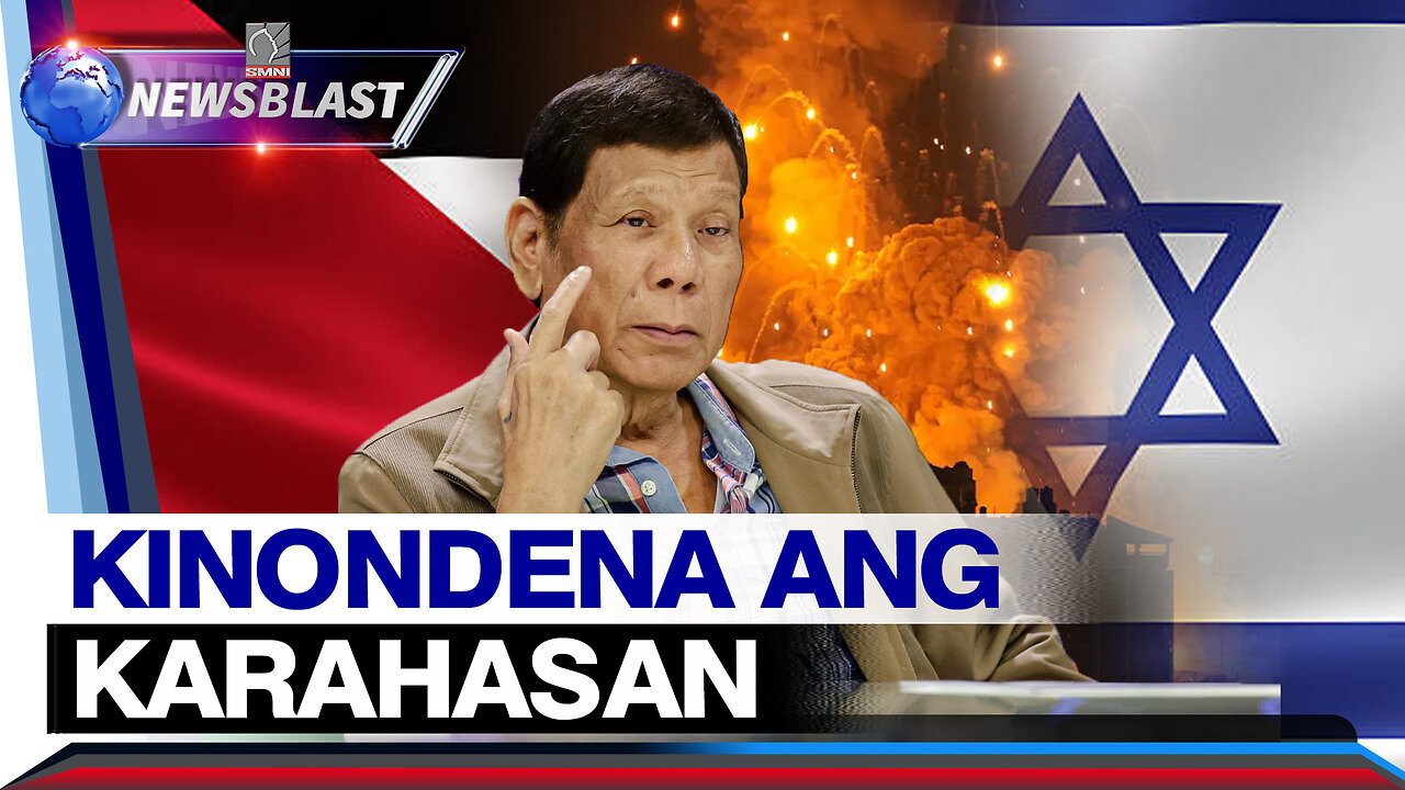 Former Pres. Duterte, kinondena ang militanteng Hamas sa nagpapatuloy na digmaan sa Israel