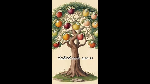 గలతీయులకు 5:22-23 - అయితే ఆత్మ ఫలమేమనగా, ప్రేమ, సంతోషము, సమాధానము, దీర్ఘశాంతము, దయా ళుత్వము...