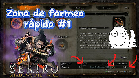 Zona de farmeo en Sekiro: Shadows Die Twice | Truco