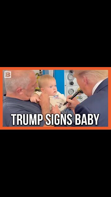 Donald Trump Signs Baby During Trip to Shanksville, PA