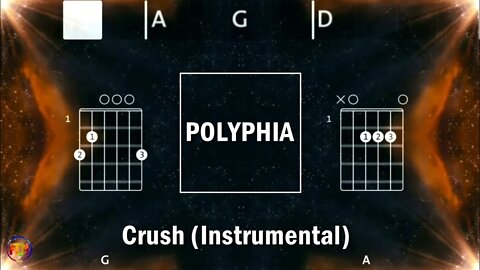 POLYPHIA Crush FCN GUITAR CHORDS & LYRICS Instrumental