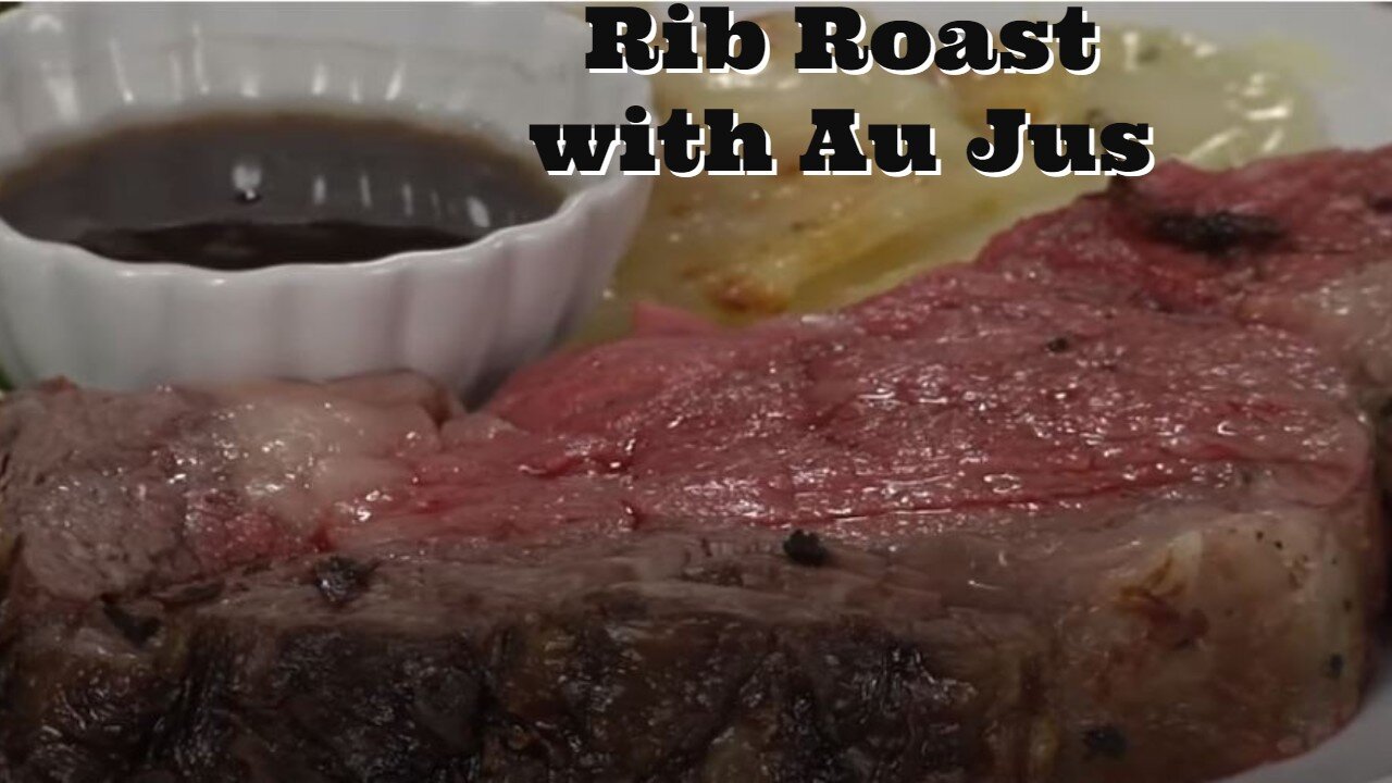 Rib Roast with Au Jus Sauce