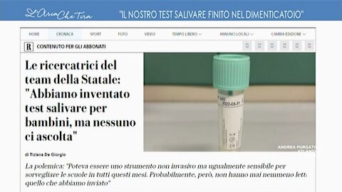 🔴 Gian Vincenzo Zuccotti: "Il nostro test salivare finito nel dimenticatoio"