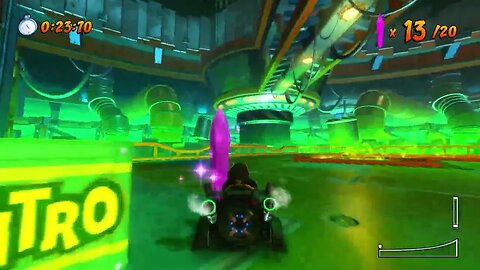 Lab Basement Crystal Challenge Gameplay - Crash Team Racing Nitro-Fueled (Nintendo Switch)