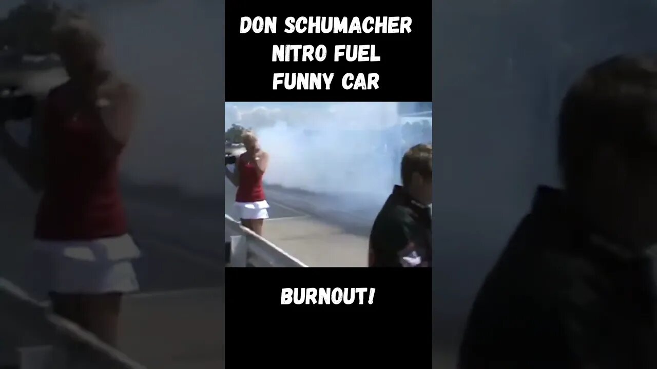 Don Schumacher Nitro Fuel Funny Car Epic Burnout! #shorts