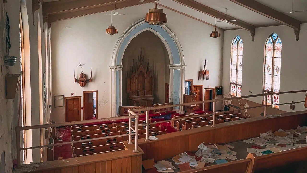 Abandoned Lutheran Church in Chicago with Everything Left Inside