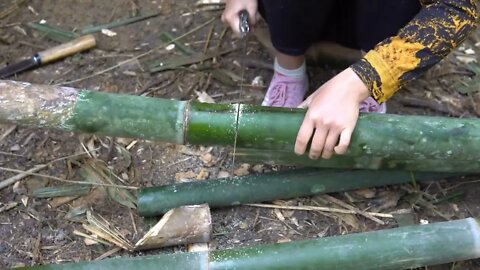 Build bamboo huts, build farms in the forest -14