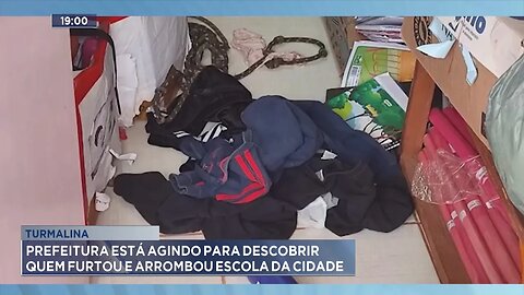 Turmalina: Prefeitura está Agindo para Descobrir quem Furtou e Arrombou Escola da Cidade.