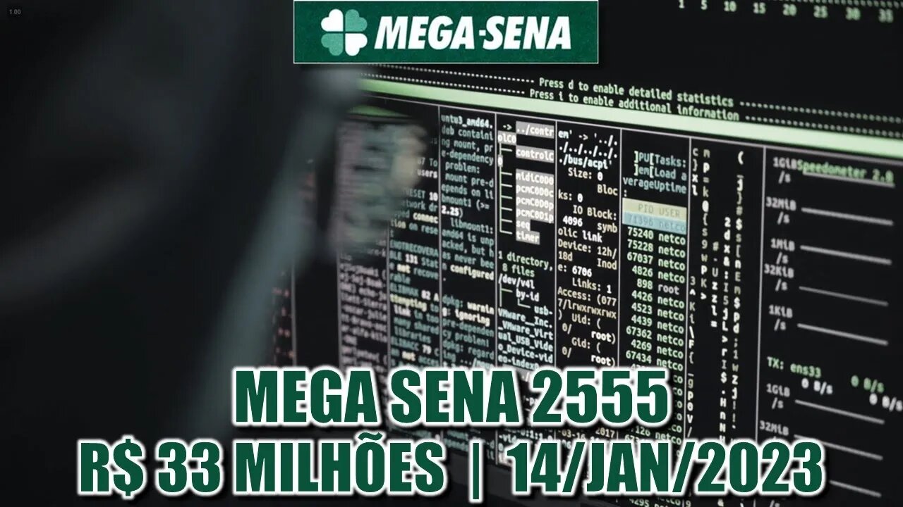 Estudo Mega Sena 2555 | Prêmio estimado em R$ 33 milhões!