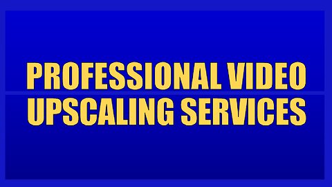 Video upscaling