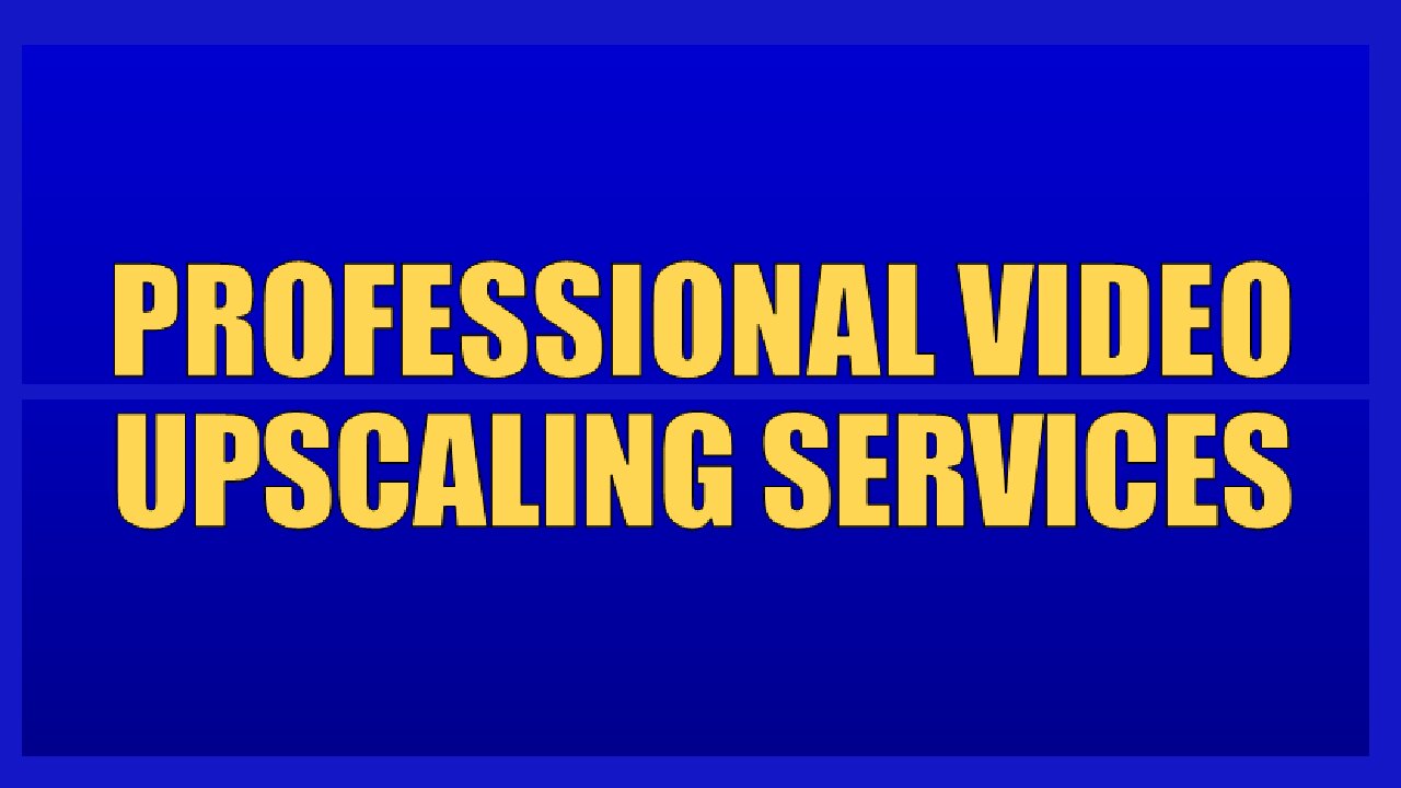 Video upscaling