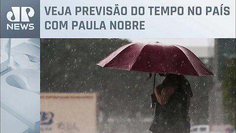 Semana começa com temporais sobre o Brasil