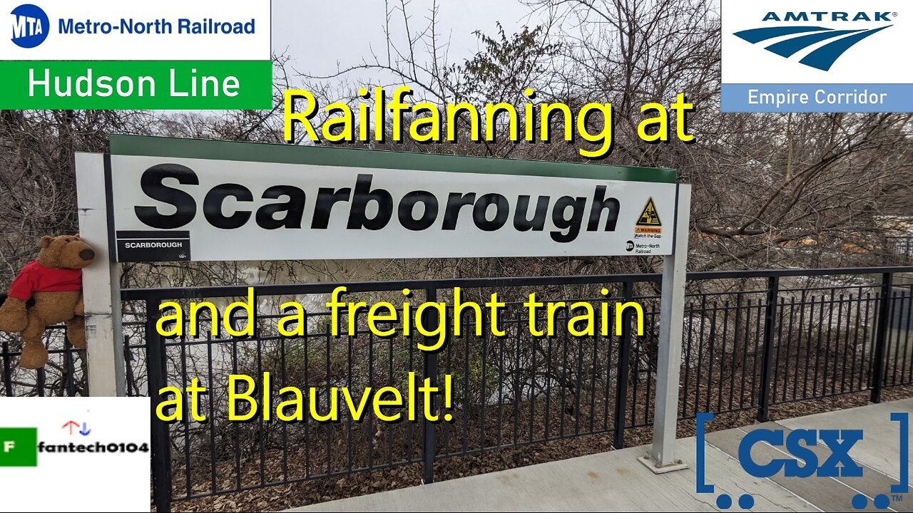 Railfanning Metro North, Amtrak & CSX with friends! Featuring Scarborough Station & Blauvelt