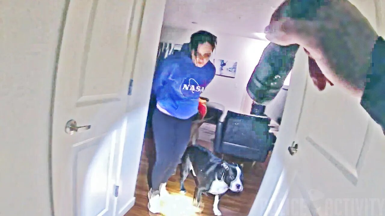 Handcuffed Woman Shoots at Officers Who Tried To Help With Her Dogs