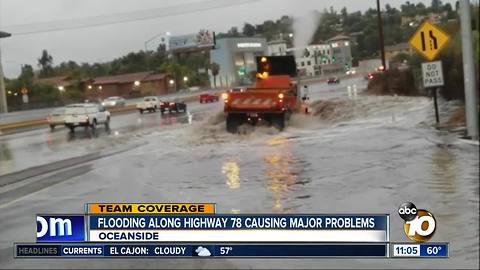 Flooding along Highway 78