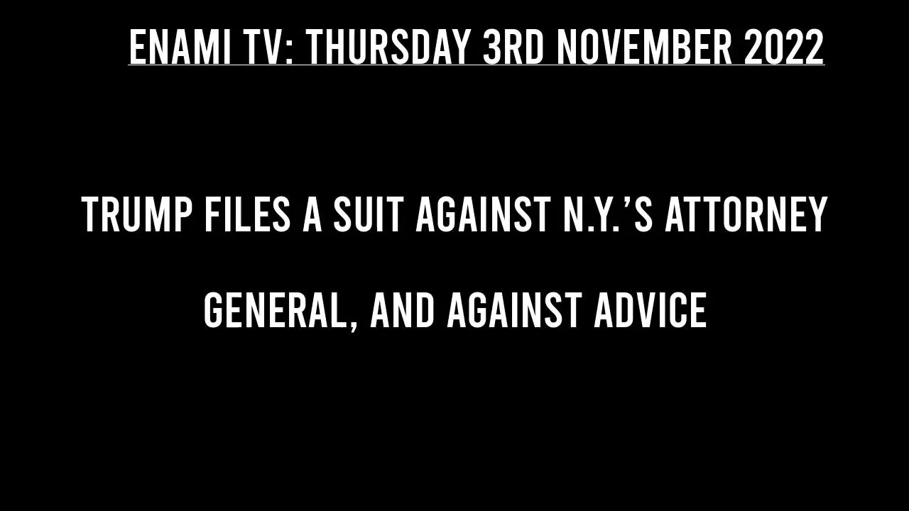 Trump Files a Suit Against N.Y.’s Attorney General, and Against Advice