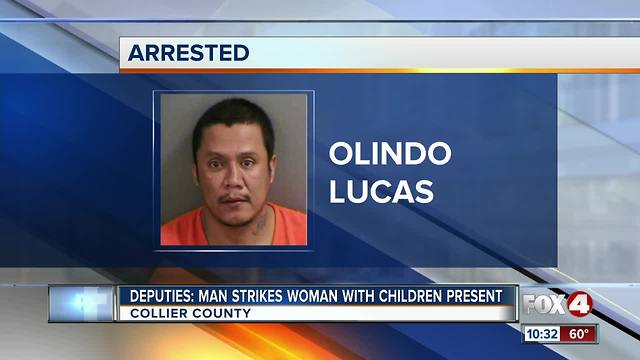 Man accused of punching driver, three children in car