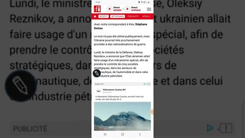 L'Etat ukrainien va prendre le contrôle de plusieurs entreprises «d'importance stratégique»法语