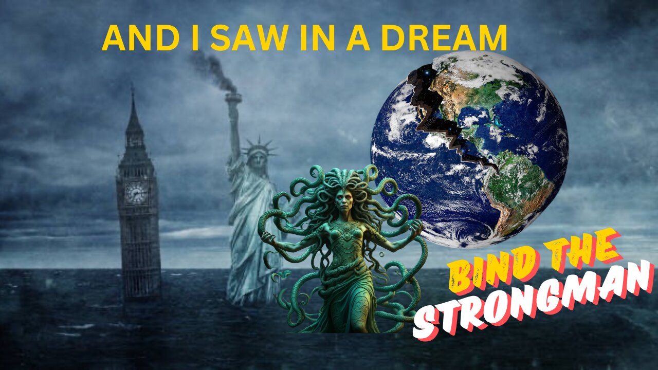 AND I SAW IN A DREAM THE LIBERTY HAD FALLING AND MADUSA WAS STANDING IN HER PLACE