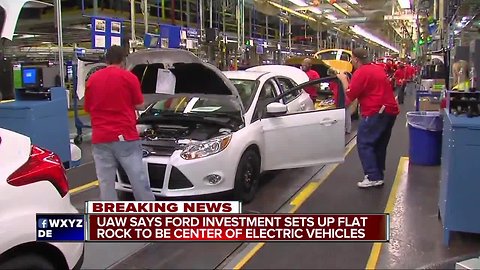 UAW says Ford investment sets up Flat Rock to be center of electric vehicles