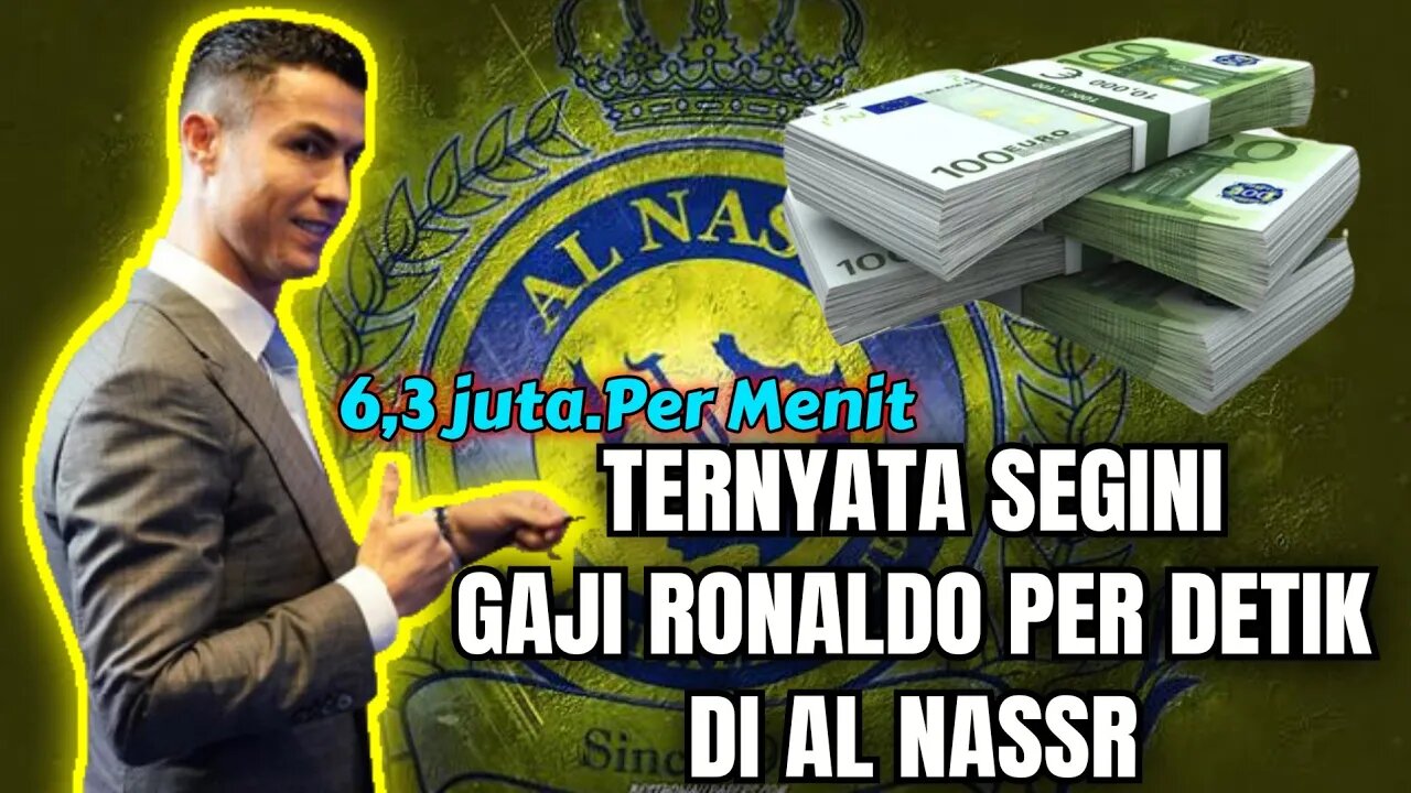 Ngeri! Gaji Ronaldo per detik Perjam Per pekan Dan Pertahun Segini😱