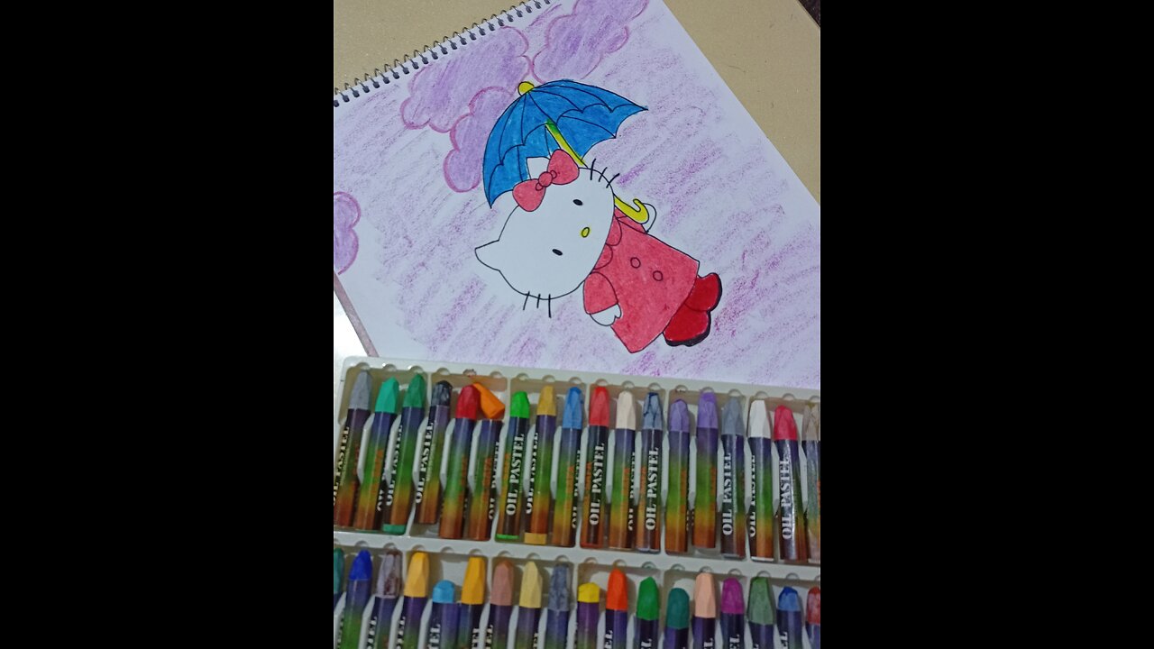 How to draw Hello Kitty 😸 simply 😄