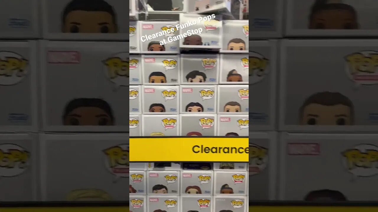 Clearance Funko PoPs at GameStop