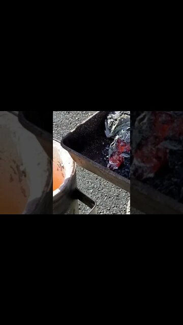 🔥 Melting Scrap Metal #melting #scrap #scrapper #scrapping