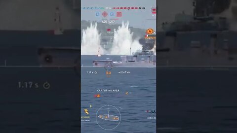 (World of warships legends) perfect double strike