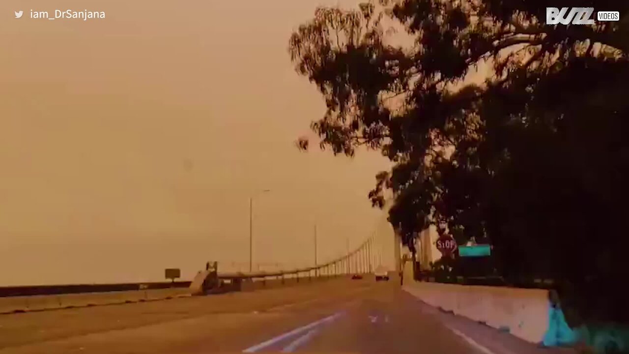 California wildfires change the color of the sky